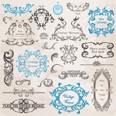 Vector Set: Calligraphic Design Elements and Page Decoration