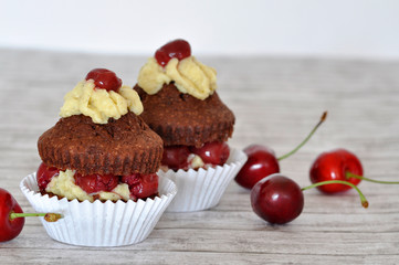 Schwarzwälder Kirsch Muffins