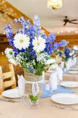 Flowers in vase on the table