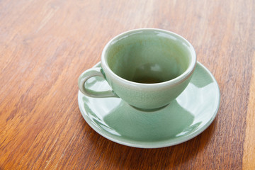 Empty cup of coffee