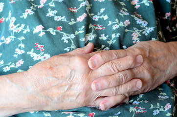 wrinkled hands
