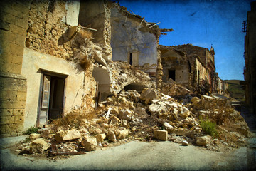 Building collapse, destruction, earthquake