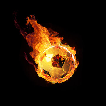Fussball in Flammen