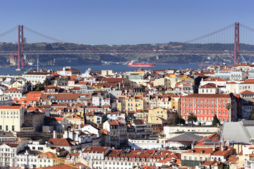 Panoramic view of Lisbon