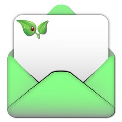 envelope green