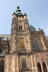 Fototapeta na wymiar Saint Vitus Cathedral in Prague, Czech Republic.