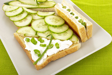 Sanwiches mit Gurke