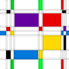 Obrazy na Szkle  bezszwowe abstrakcyjne geometryczne kolorowe wektor wzór