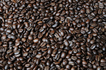 geröstete Kaffeebohnen Hintergrund