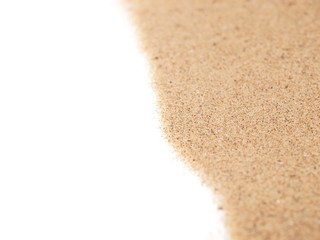 Fototapeta na wymiar desert sand isolated on white backgrounds