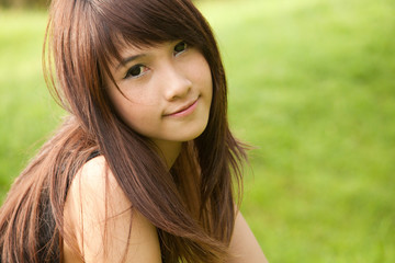 Fototapeta premium Portrait of beautiful Asian