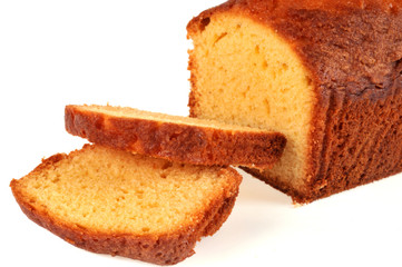 Cake au beurre tranché