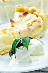 Ice cream with cake
