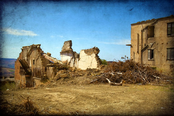 Building collapse, destruction, earthquake
