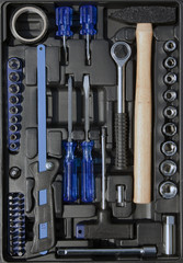 set tools in a box