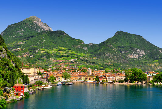 the city of Riva del Garda, Lago di Garda,Italy