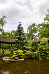 Japanese garden in the Floral Park of Paris