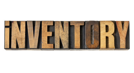 inventory word in wood type
