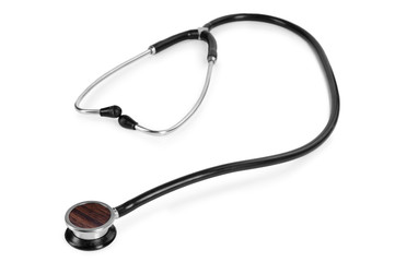 stethoscope on white background