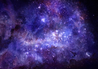 nebula gas cloud in deep outer space
