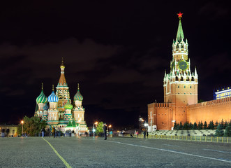 Red Square in night. Moscow. Russia