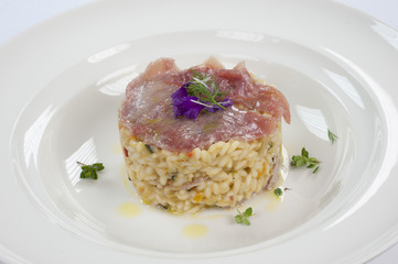 riso con salmone