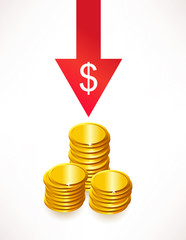 The concept of depreciation of money. Dollar