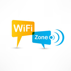 WiFi Zone speech bubbles