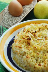 Rice pie Torta di riso Pastel de arroz  米