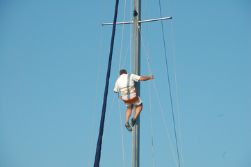 sistemare l'albero della vela 1
