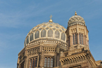 Fototapeta na wymiar The Neue Synagoge at Berlin, Germany