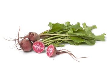 Fresh raw Chioggia beets