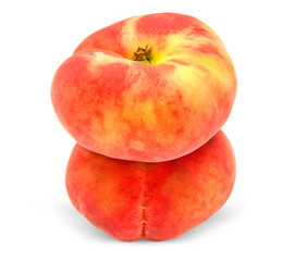 peach isolated on white background