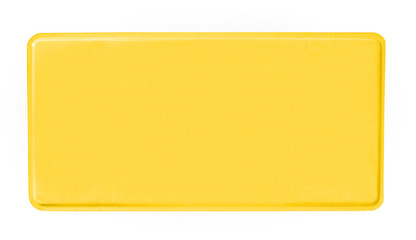 blank license plate