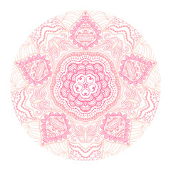 ornamental round lace pattern, circle background with many detai