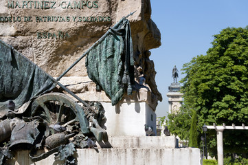 Monument to General Martinez Campos, Retiro Park, Madrid, Spain