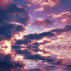 Fototapeta premium Sky background and water
