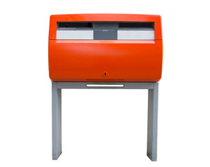 Orange Dutch public mailbox