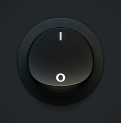 Power Button. Vector illustration