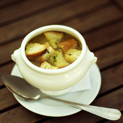 french onion gratin soup