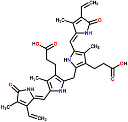 Bilirubin structural formula