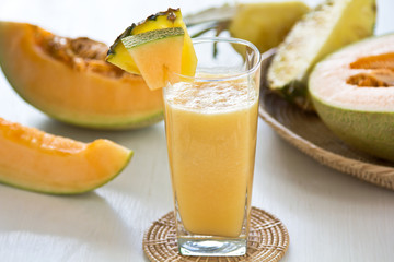 Melon and Pineapple smoothie - obrazy, fototapety, plakaty