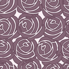 Seamless vector rose pattern