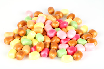 Farbige Kaubonbons