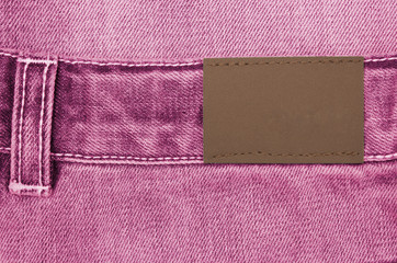 jeans with label