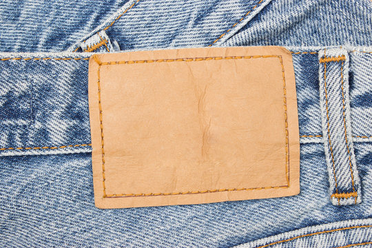 jeans with label