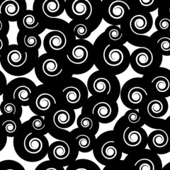 vector seamless pattern of swirls
