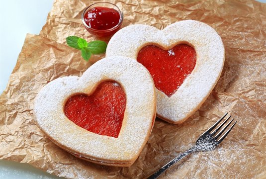 Heart shaped cookies