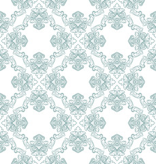 Vector seamless vintage damask pattern