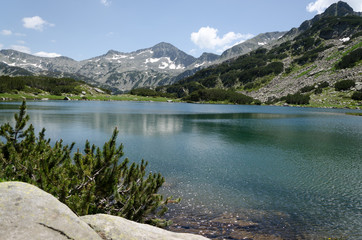 Landscape mountain lake